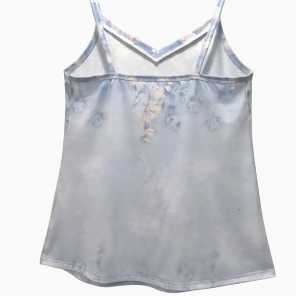 Fashion Floral Print V-Neck Tank Top, Casual Style Sleeveless Camisole - Picture 4 of 5